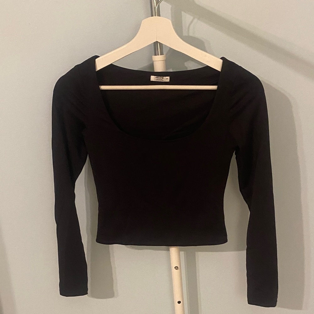 Elegant Black Long Sleeve Top